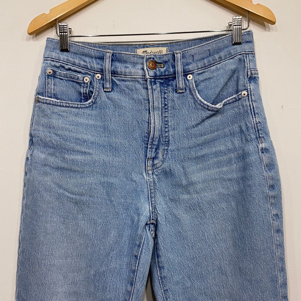 Madewell The Perfect Vintage Straight Jean Light Wash Denim 27 - Picture 2 of 5